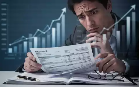 Eine besorgt aussehende Person betrachtet Finanzdokumente, mit unscharfen Grafiken, die steigende Kosten im Hintergrund darstellen. - Foto: über boerse-global.de