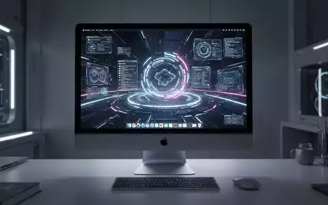 A modern Apple iMac desktop computer with a vibrant screen showing a new macOS interface in a clean, professional setting. - Foto: über boerse-global.de
