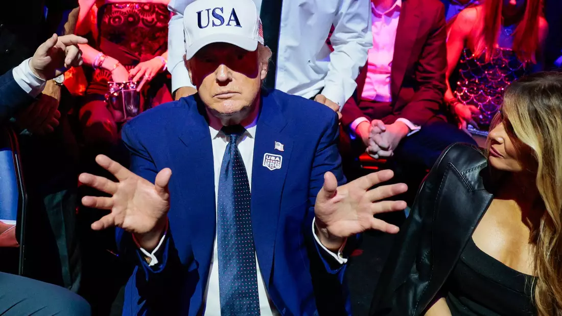Trump gilt als Fan der Mixed Martial Arts (MMA) – einem oft blutigen Kampfsport. - Bild: Evan Vucci/Pool Reuters/AP/dpa