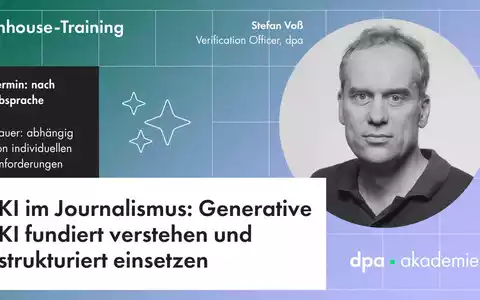 KI im Journalismus - Grundlagen der Generativen KI für Redaktionen - Foto: presseportal.de