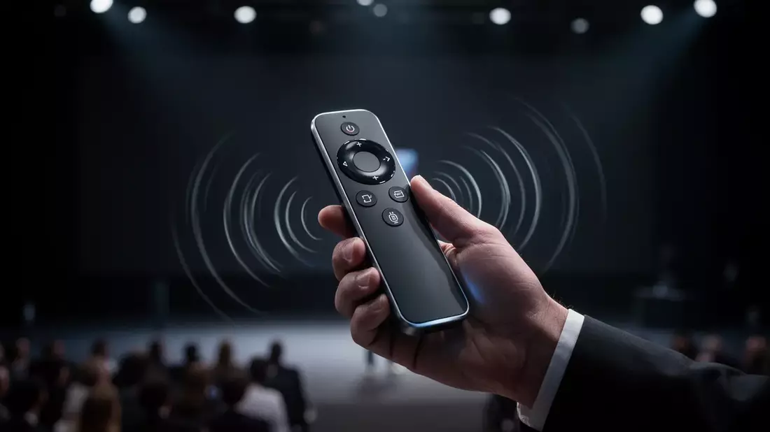 Logitech Spotlight 2: Präsentationsstift mit Atemübung gegen Lampenfieber