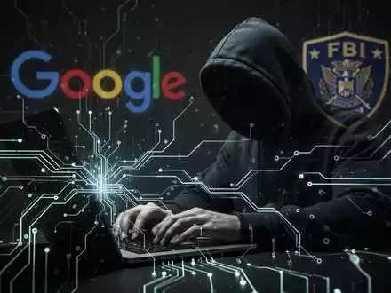 Eine Person im Kapuzenpulli tippt an einem Laptop, umgeben von leuchtenden digitalen Linien, die KI und Cyberkriminalität symbolisieren. - Foto: über boerse-global.de