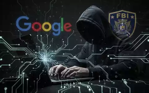 Eine Person im Kapuzenpulli tippt an einem Laptop, umgeben von leuchtenden digitalen Linien, die KI und Cyberkriminalität symbolisieren. - Foto: über boerse-global.de