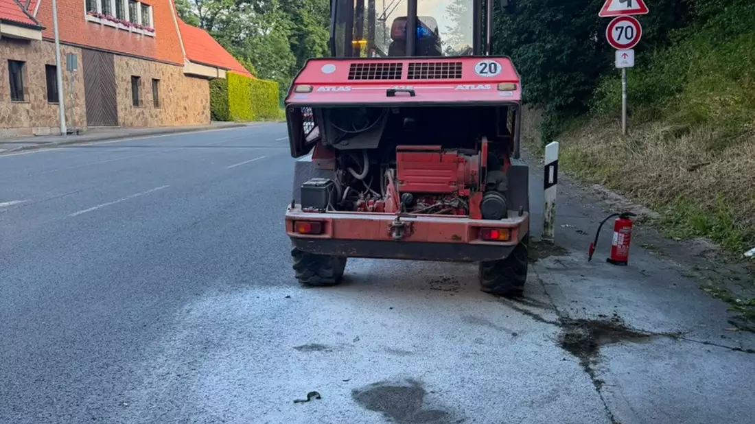 FW-EN: Traktor brennt - Bild: presseportal.de