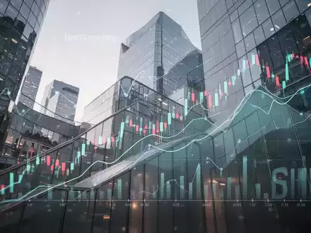 Abstrakte Darstellung des Einflusses des Genfer Abkommens auf den SMI-Aktienkurs, mit modernen Gebäuden in Genf. - Foto: über boerse-global.de