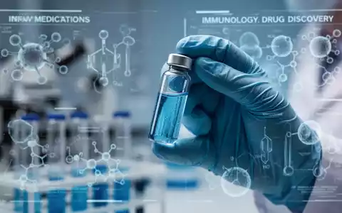 Eine Nahaufnahme der behandschuhten Hand eines Wissenschaftlers, der ein Reagenzglas mit einer blauen Flüssigkeit in einem Forschungslabor hält. - Foto: über boerse-global.de
