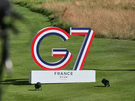 Logo von G7-Gipfel 2026 in Frankreich - Foto: via dts Nachrichtenagentur