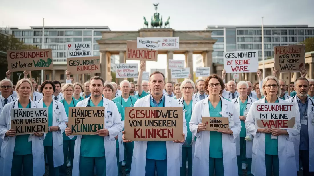 Klinikproteste gegen Spargesetz: Massive Einbußen befürchtet