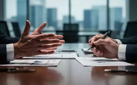 Nahaufnahme eines Verhandlungstisches mit Händen, die gescheiterte Tarifverhandlungen bei der Postbank symbolisieren. - Foto: über boerse-global.de