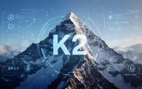 Ein stilisierter Berg K2 mit einer digitalen Benutzeroberfläche, der Software-Updates und Stabilität symbolisiert. - Foto: über boerse-global.de