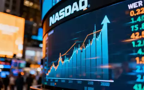Ein digitaler Börsenticker zeigt ein Allzeithoch mit verschwommenen Lichtern einer geschäftigen Finanzumgebung im Hintergrund. - Foto: über boerse-global.de