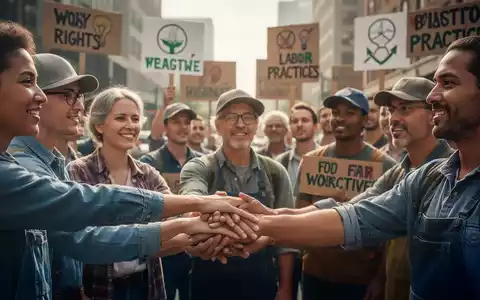 Eine Gruppe von Arbeitnehmern in Diskussion, die Einheit und Engagement für Arbeitnehmerrechte symbolisiert. - Foto: über boerse-global.de