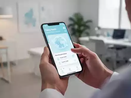 Hände halten ein Smartphone mit einer App-Oberfläche, die zur Reduzierung von Einsamkeit und Stress entwickelt wurde. - Foto: über boerse-global.de
