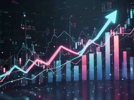 Abstrakte Darstellung von starkem Wachstum im Gesundheitssektor mit aufsteigenden Linien und digitalen Elementen, die finanzielle Gewinne symbolisieren. - Foto: über boerse-global.de