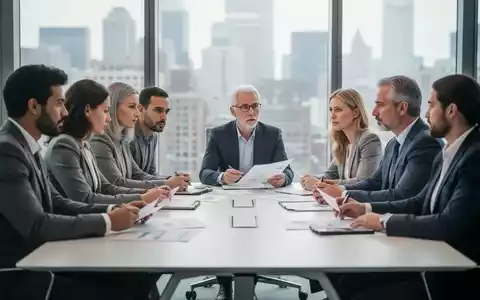Eine vielfältige Gruppe von Menschen, darunter Männer und Frauen unterschiedlichen Alters, sitzt um einen Konferenztisch. - Foto: über boerse-global.de