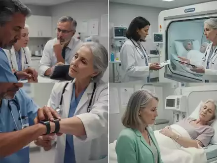 Eine vielfältige Gruppe von Menschen in verschiedenen Gesundheitsszenarien, die Geschlechtsunterschiede bei chronischen Krankheiten beleuchten. - Foto: über boerse-global.de
