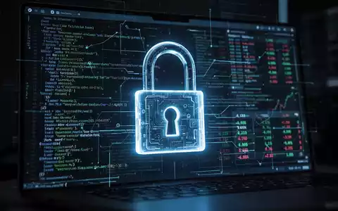 A glowing digital padlock on a screen with lines of code and financial data, representing cybercrime protection and fund recovery. - Foto: über boerse-global.de