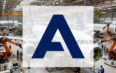 Eine moderne Endmontagelinie von Airbus mit einem fast fertigen A320-Flugzeugrumpf und Robotern, die daran arbeiten. - Foto: über boerse-global.de