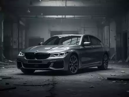 Ein modernes BMW-Fahrzeug steht in einer dämmrigen Industrieumgebung und symbolisiert den Rückgang der EBIT-Marge. - Foto: über boerse-global.de