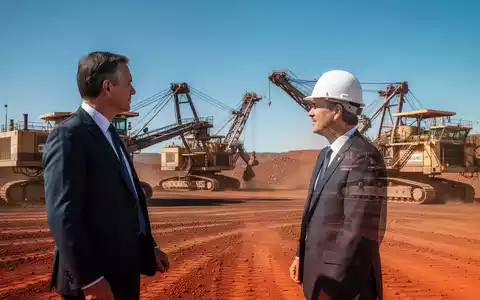 Minister besucht eine abgelegene Bergbaustätte in Bald Hill mit schweren Maschinen und einem klaren Himmel. - Foto: über boerse-global.de