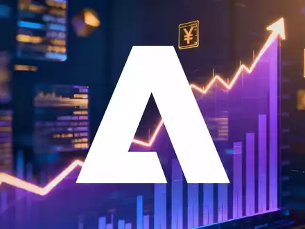 Grafische Darstellung eines digitalen Aktienkurses mit Aufwärtstrend vor verschwommenem Hintergrund aus Technologieelementen. - Foto: über boerse-global.de