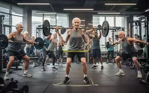 Eine Gruppe von Menschen unterschiedlichen Alters und Geschlechts, die im Fitnessstudio Krafttraining absolvieren, um ihre Gesundheit zu fördern. - Foto: über boerse-global.de