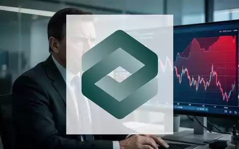 Ein Manager blickt nachdenklich auf einen digitalen Aktienchart, der einen starken Rückgang zeigt, während er eine wichtige finanzielle Entscheidung trifft. - Foto: über boerse-global.de