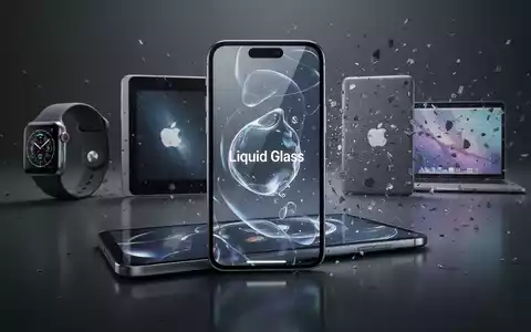 A modern smartphone with a glowing, liquid-like screen in the foreground, with older, fading tech devices in the background. - Foto: über boerse-global.de