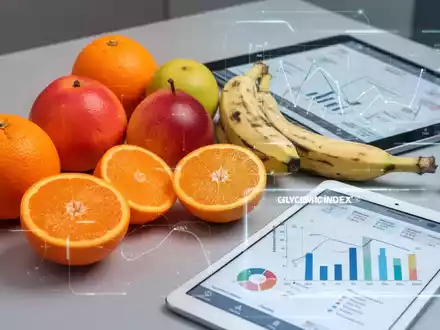 Eine Anordnung von frischen Früchten, darunter Orangen und Bananen unterschiedlichen Reifegrades, mit subtilen Datenvisualisierungen im Hintergrund. - Foto: über boerse-global.de