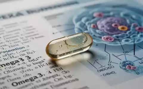 Eine klare Gelkapsel, die auf einer wissenschaftlichen Zeitschrift liegt, mit verschwommenem Text und Diagrammen im Hintergrund. - Foto: über boerse-global.de