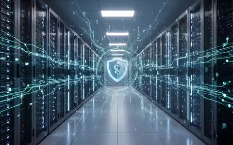 A secure data center in Nigeria with glowing server racks, representing local data storage and financial regulation. - Foto: über boerse-global.de