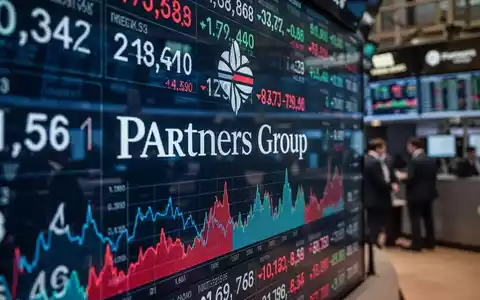 Nahaufnahme eines digitalen Finanz-Tickers mit Zahlen und Grafiken, verschwommener Hintergrund einer Handelsfläche. - Foto: über boerse-global.de