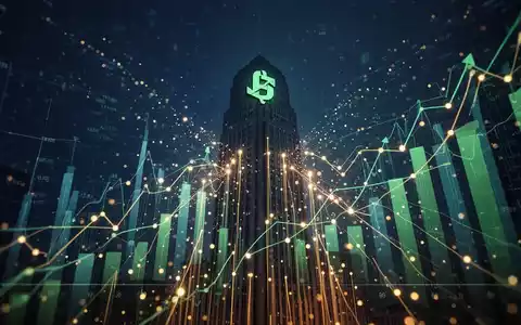 Abstrakte Darstellung von Finanzwachstum und Investitionen mit digitalen Diagrammen und einem Gebäude als Symbol für eine Bank. - Foto: über boerse-global.de