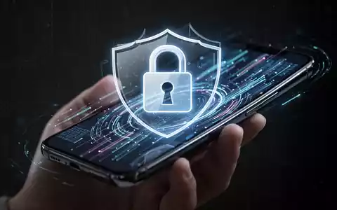 A glowing digital padlock icon on a modern smartphone screen, symbolizing enhanced security and privacy features in a new software update. - Foto: über boerse-global.de