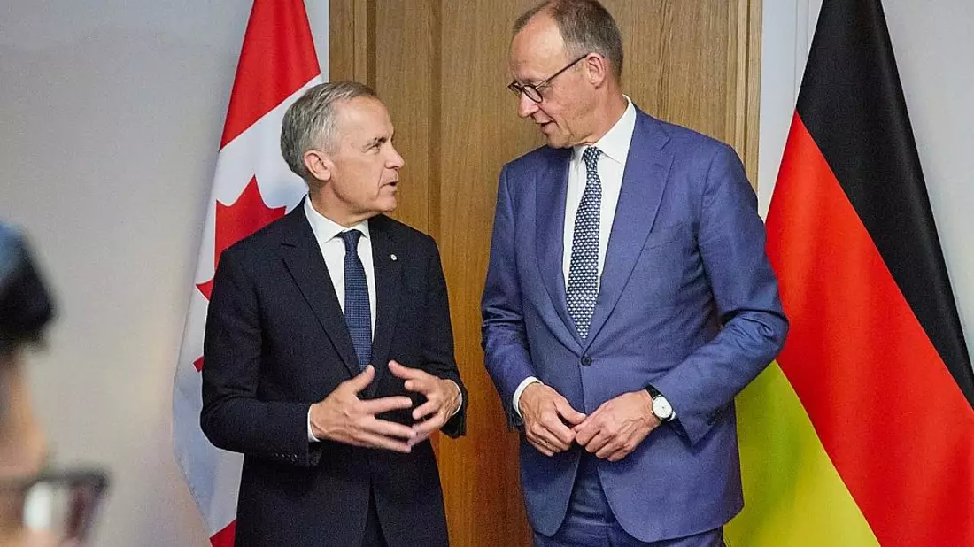 Merz startet letzten G7-Gipfeltag mit Treffen mit Carney