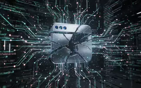 Digital network with data streams converging on a fragmented chrome browser icon, symbolizing critical software vulnerabilities and patching. - Foto: über boerse-global.de