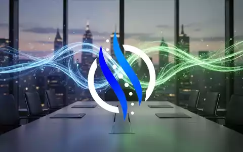 Zwei Lichtstrahlen, blau und grün, verschmelzen über einem Konferenztisch, symbolisieren die Allianz von Telix Pharmaceuticals und United Imaging. - Foto: über boerse-global.de