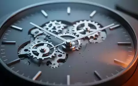 Nahaufnahme einer modernen Uhr mit sich drehenden Zahnrädern, die Arbeitszeitflexibilität und Überstundenmanagement symbolisieren. - Foto: über boerse-global.de
