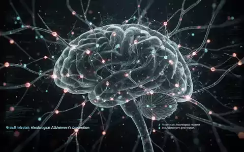 Abstrakte Darstellung von vernetzten Datenpunkten und neuralen Pfaden, die Gehirngesundheit und Demenzforschung symbolisieren. - Foto: über boerse-global.de