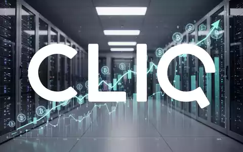 Eine aufsteigende digitale Aktienkursgrafik mit Symbolen für digitale Währungen vor dem Hintergrund eines Serverraums. - Foto: über boerse-global.de