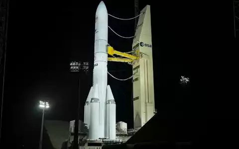 Am Bau von Ariane 6 waren gut ein Dutzend Länder beteiligt.  - Foto: S. Corvaja/ESA/dpa