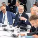 Die USA - mit Präsident Trump am Tisch - arbeiteten wieder konstruktiver mit. - Bild: Michael Kappeler/dpa-Pool/dpa