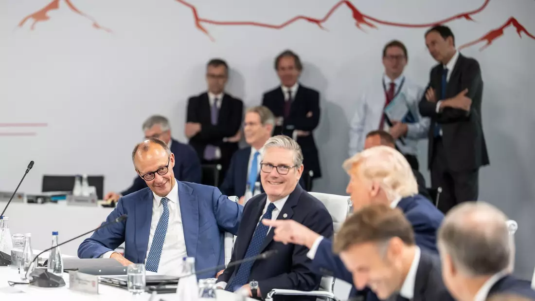 Die G7-Staaten konnten sich in diesem Jahr gleich auf mehrere Erklärungen einigen.  - Bild: Michael Kappeler/dpa-Pool/dpa