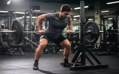 Eine Person führt die Übung „Landmine University Stepback Press“ mit einer Langhantel und einem Landmine-Aufsatz in einem Fitnessstudio aus. - Foto: über boerse-global.de