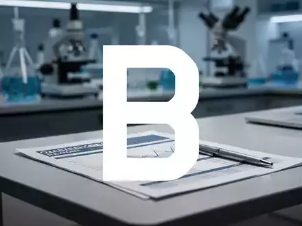 Ein Schreibtisch mit einem Finanzbericht und einem Stift vor einem unscharfen Hintergrund eines modernen Labors. - Foto: über boerse-global.de