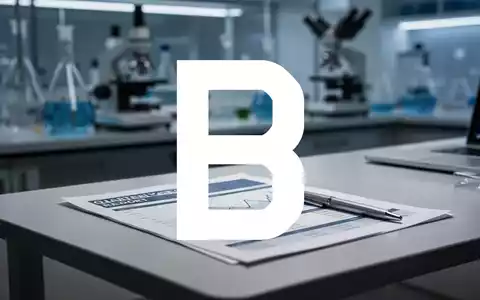 Ein Schreibtisch mit einem Finanzbericht und einem Stift vor einem unscharfen Hintergrund eines modernen Labors. - Foto: über boerse-global.de