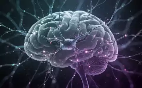 Abstrakte Darstellung neuronaler Verbindungen oder Gehirnaktivität in kühlen Blau- und Violetttönen, die medizinische Forschung symbolisiert. - Foto: über boerse-global.de