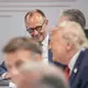 Friedrich Merz fand die Zusammenarbeit mit US-Präsident Trump konstruktiv und persönlich in Ordnung.  - Bild: Michael Kappeler/dpa-Pool/dpa