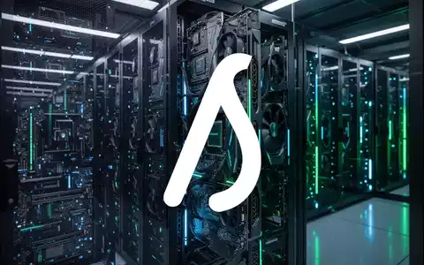 Ein modernes Serverraum-Interieur mit Reihen von Hochleistungs-GPU-Clustern, die blau und grün leuchten. - Foto: über boerse-global.de