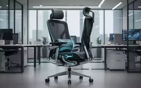 Ein moderner, ergonomischer Bürostuhl mit technologischen Merkmalen in einem professionellen Büroambiente. - Foto: über boerse-global.de